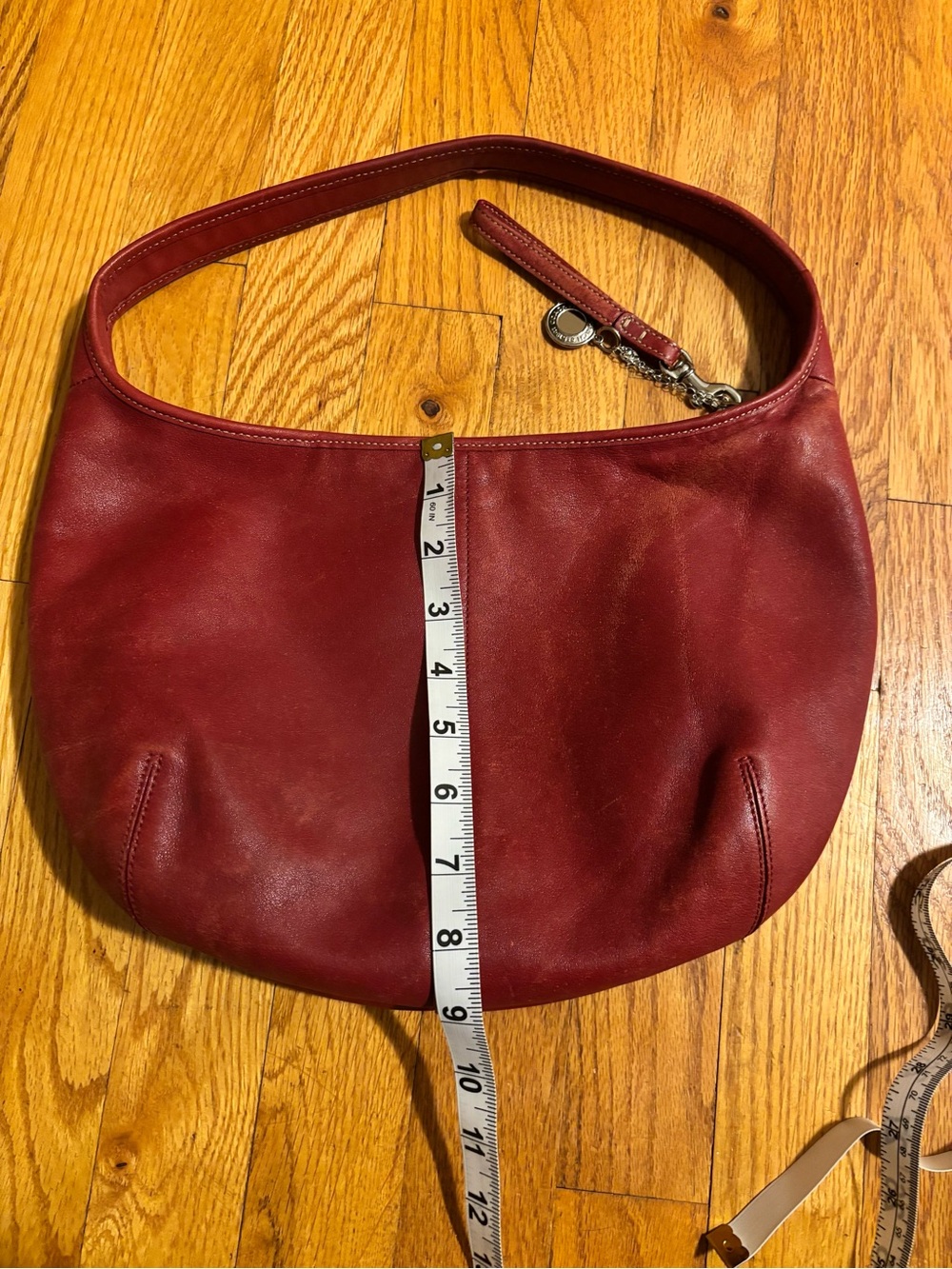 Red Vintage Coach Ergo Hobo Shoulder Bag y2k - Picture 3 of 6